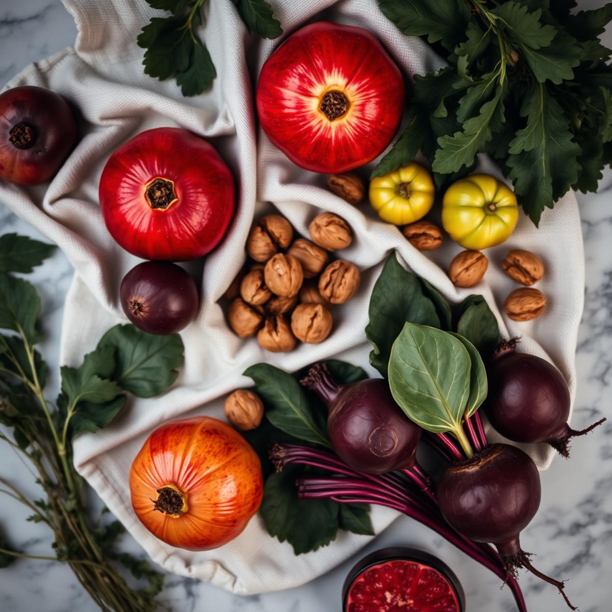 Autumn pomegranate & beet salad