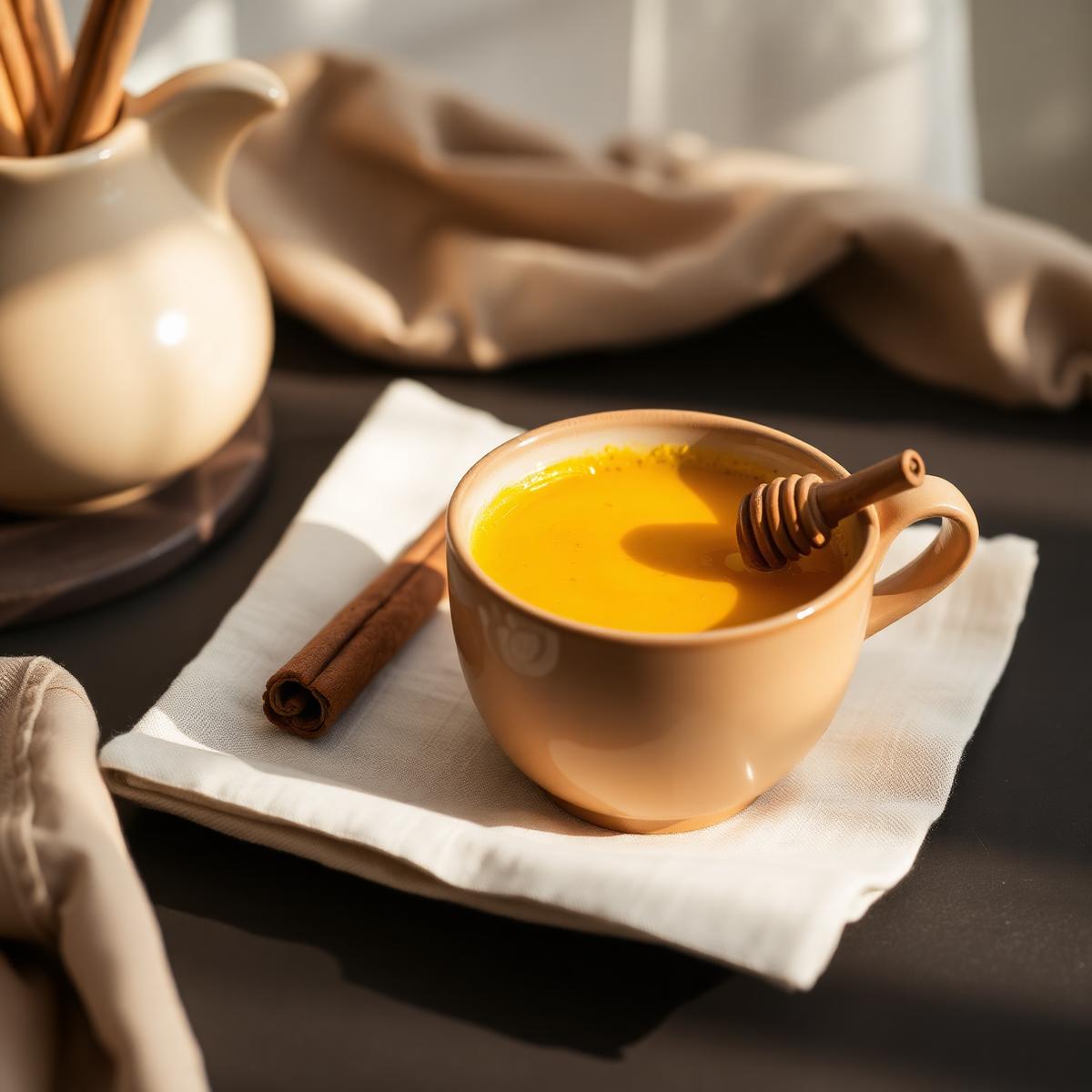 Golden turmeric latte