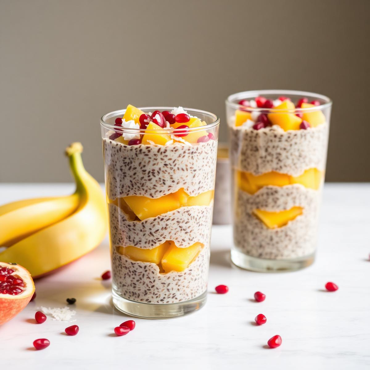 Mango chia parfait